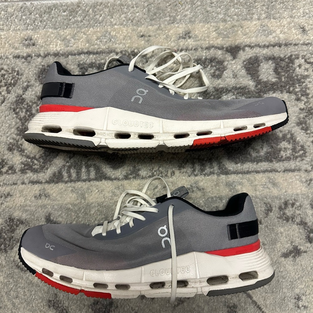 On Running Men's Gray Running Shoes size 12